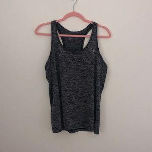 Heather Gray Under Armor Fitness Tank Large